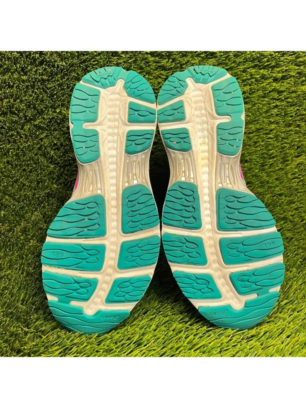 Asics Gel-Cumulus 18 Womens Size 8.5 Gray Blue Athletic Running Shoes Sneakers